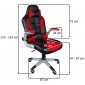 Scaun gaming Rekaro Negru-Alb